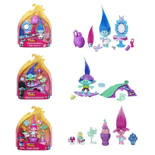 Set figurina si accesorii Trolls Dream Works Hasbro, 10 cm, sortiment foto