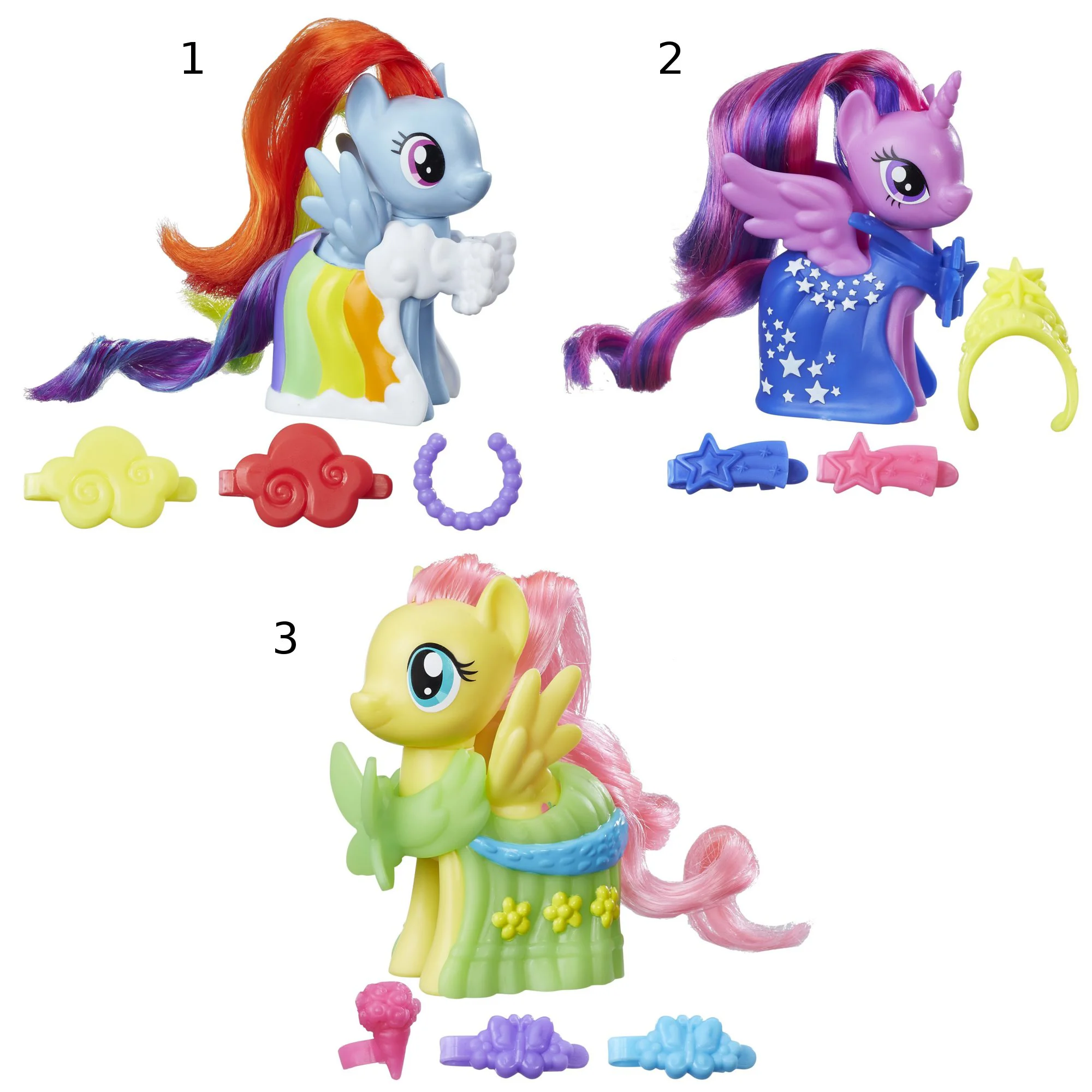 Set figurine si accesorii Pony de pe podium My Little Pony Hasbro, 8 cm, sortiment foto