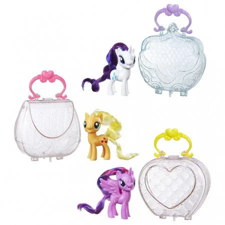 Set figurine si accesorii Pony cu poseta My Little Pony Hasbro, 7.5 cm, sortiment foto