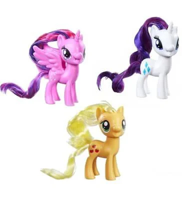 Set figurine si accesorii Pony cu poseta My Little Pony Hasbro, 7.5 cm, sortiment foto