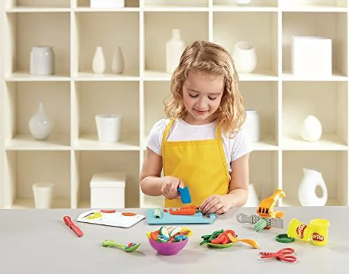 Set plastilina Creatii la bucatarie Hasbro Play-Doh, 6 cutii si accesorii foto