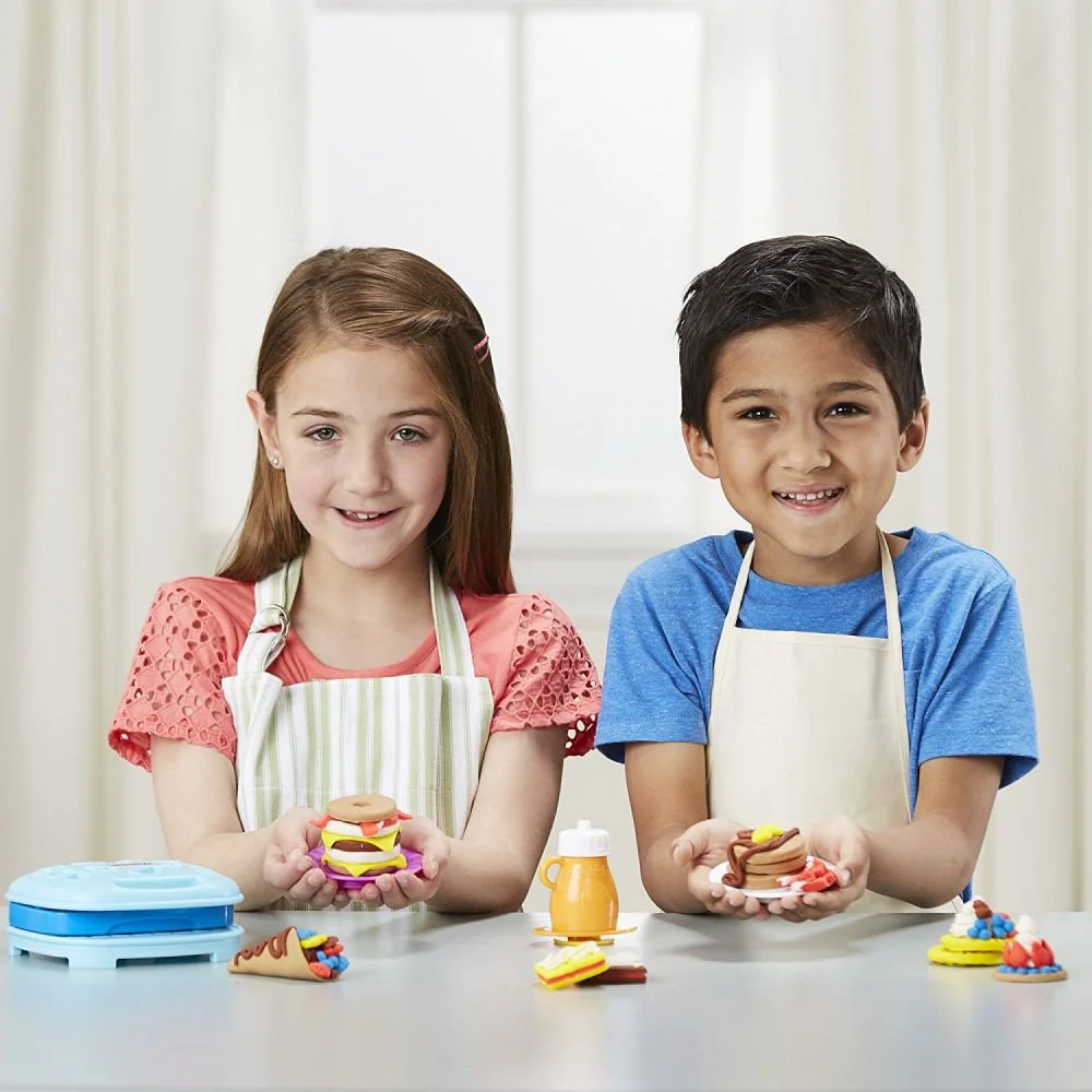 Set plastilina Micul dejun delicios Hasbro Play-Doh, 6 cutii si accesorii foto