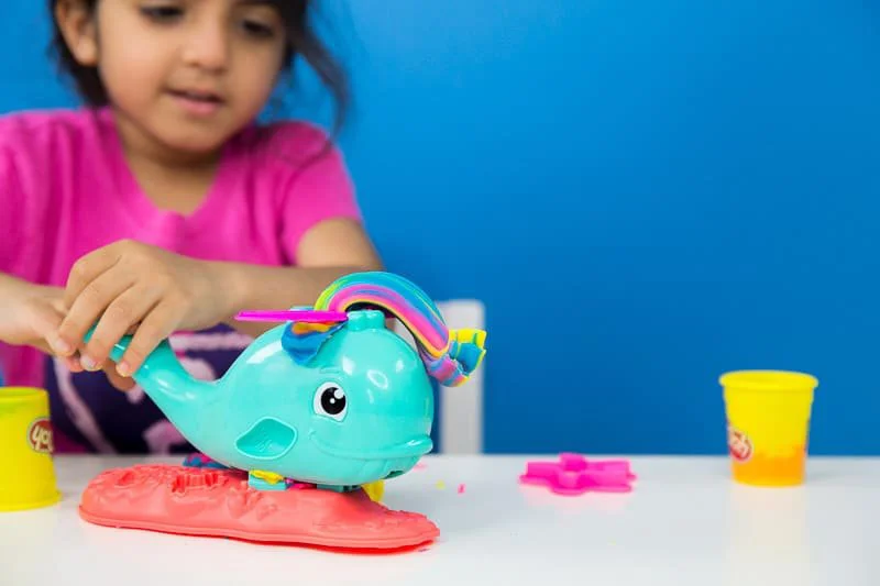 Set plastilina Balena Wavy Hasbro Play-Doh, 3 cutii si accesorii foto