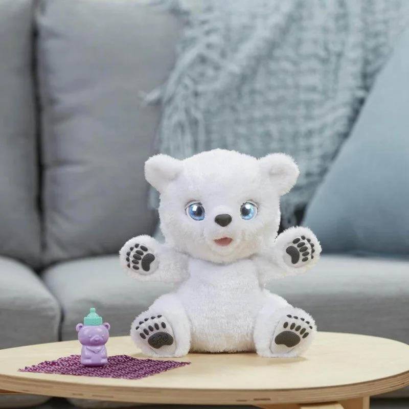 Jucarie de plus interactiva Ursuletul Polar Hasbro, 25 cm foto