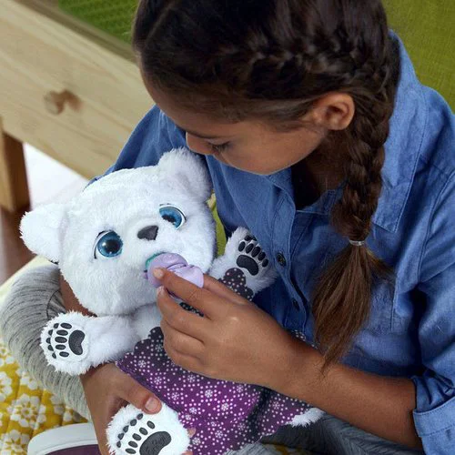 Jucarie de plus interactiva Ursuletul Polar Hasbro, 25 cm foto