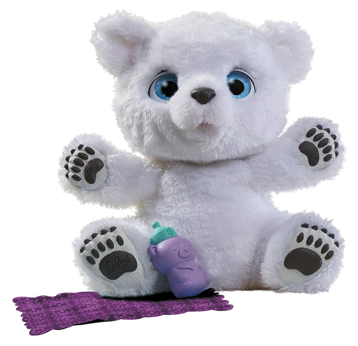 Jucarie de plus interactiva Ursuletul Polar Hasbro, 25 cm foto