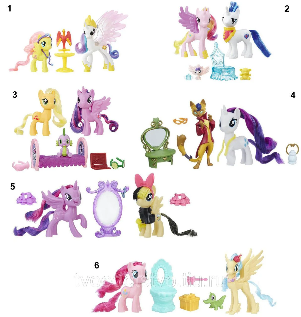 Set figurine si accesorii Jocul cu Pony My Little Pony Hasbro, sortiment