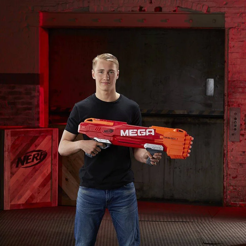 Игрушечное оружие Blaster N-Strike Mega Twinshock Nerf Hasbro foto