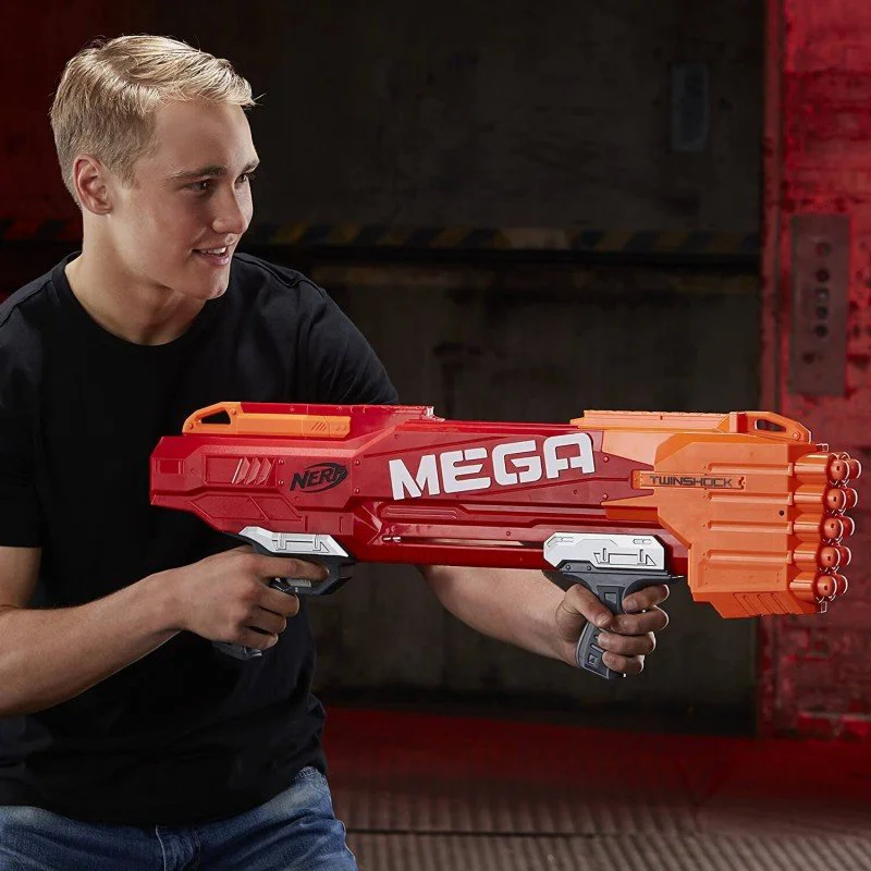 Игрушечное оружие Blaster N-Strike Mega Twinshock Nerf Hasbro foto