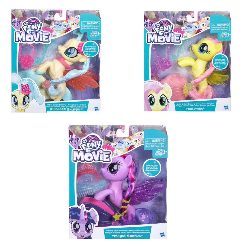 Set figurina si accesorii Ponei sirena My Little Pony Hasbro, 15 cm, sortiment