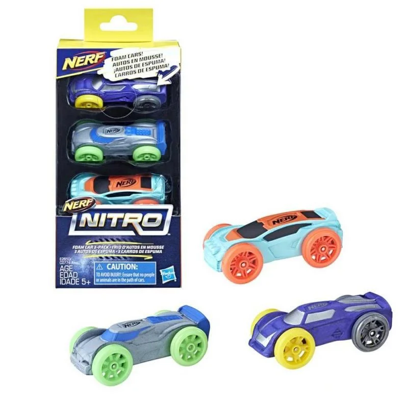 Set de 3 masini Nerf Nitro Hasbro, sortiment