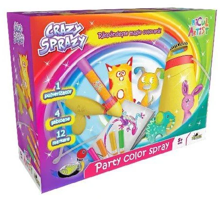 Set de creatie Noriel Crazy Sprazy "Petrecere cu spray de culoare"