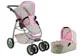 Carucior LEANTOYS pentru papusi 2 in 1 cu gentuta Alice culoare sur foto