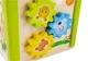 Cub educational LEANTOYS din lemn cu sorter si labirint