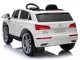 Masina electrica LEANTOYS Audi Q5 culoare alba, cu 2 motoare foto