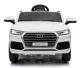 Masina electrica LEANTOYS Audi Q5 culoare alba, cu 2 motoare foto