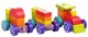 Jucarie din lemn Cubika tren Rainbow Express foto