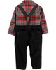 Carter's Set 3 piese Body tip camasa, pantaloni si bretele foto