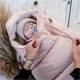 Husa De Iarna Pentru Carucior La Millou - Baby - Velvet Collection - Royal Navy