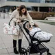 Husa de iarna pentru carucior La Millou - Combo - Velvet Collection - Khaki