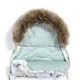 Husa de iarna pentru carucior La Millou - Uni - Heron In Cream Lotus & Smoke Mint