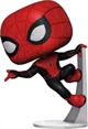 Figurina Spider Man in costum cu suport Funko Pop seria Spider Man, 9.6 cm foto