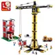 Constructor Sluban Town Camion cu macara de constructie foto