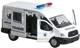 Masina cu inertie Technopark Ford Transit Politia (alb, 1:32) foto