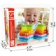 Jucarie de lemn Hape "Double Rainbow Stacker"