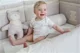 Set lenjerie de patut Specialbaby Anie gri din 3 piese (Pentru patut de 120*60 cm)