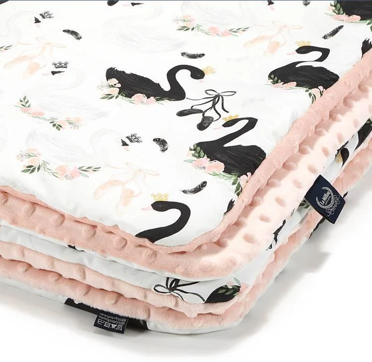 Plapuma moale La Millou Moonlight Swan Powder Pink foto