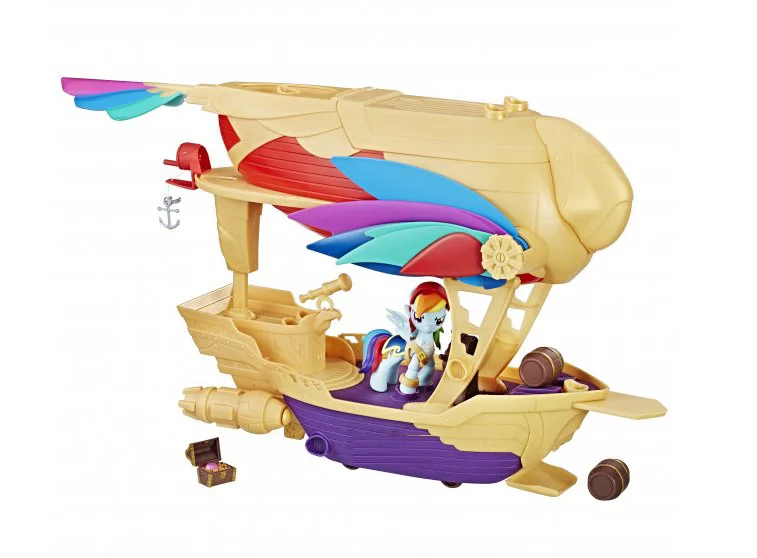 ​Set de joaca Rainbow Dash si Corabia Aerului Swashbuckler My Little Pony Hasbro