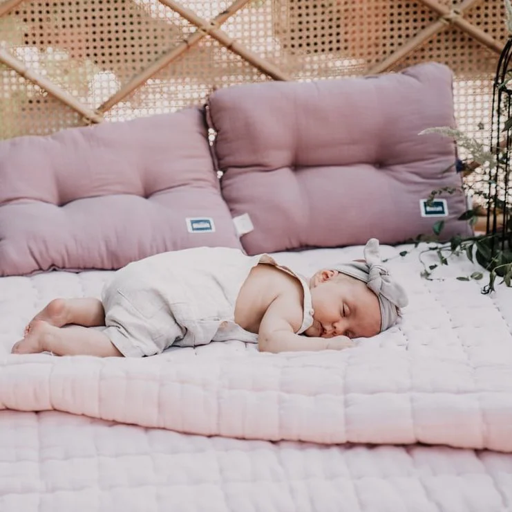 Хлопковое одеяло La Millou Biscuit Collection - Mint, 140x200 cm foto