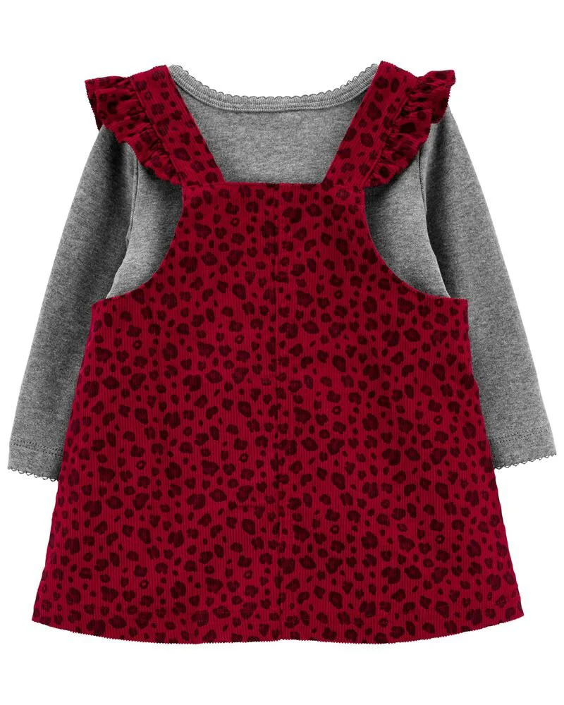 Carter's Set 3 piese Animal Print - Sarafan, bluza si ciorapei foto