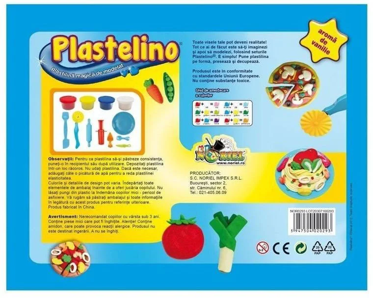 Set de modelare Noriel Plastelino "Retete italiene"