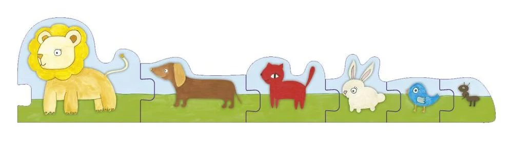 Puzzle educativ Noriel De la mic la mare "Animalute" foto