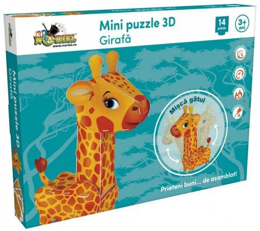 Мини пазлы Noriel 3D Жираф