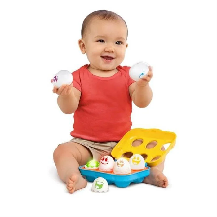 Jucarie Bright Starts Put N Shake Eggs - Giggling Gourmet