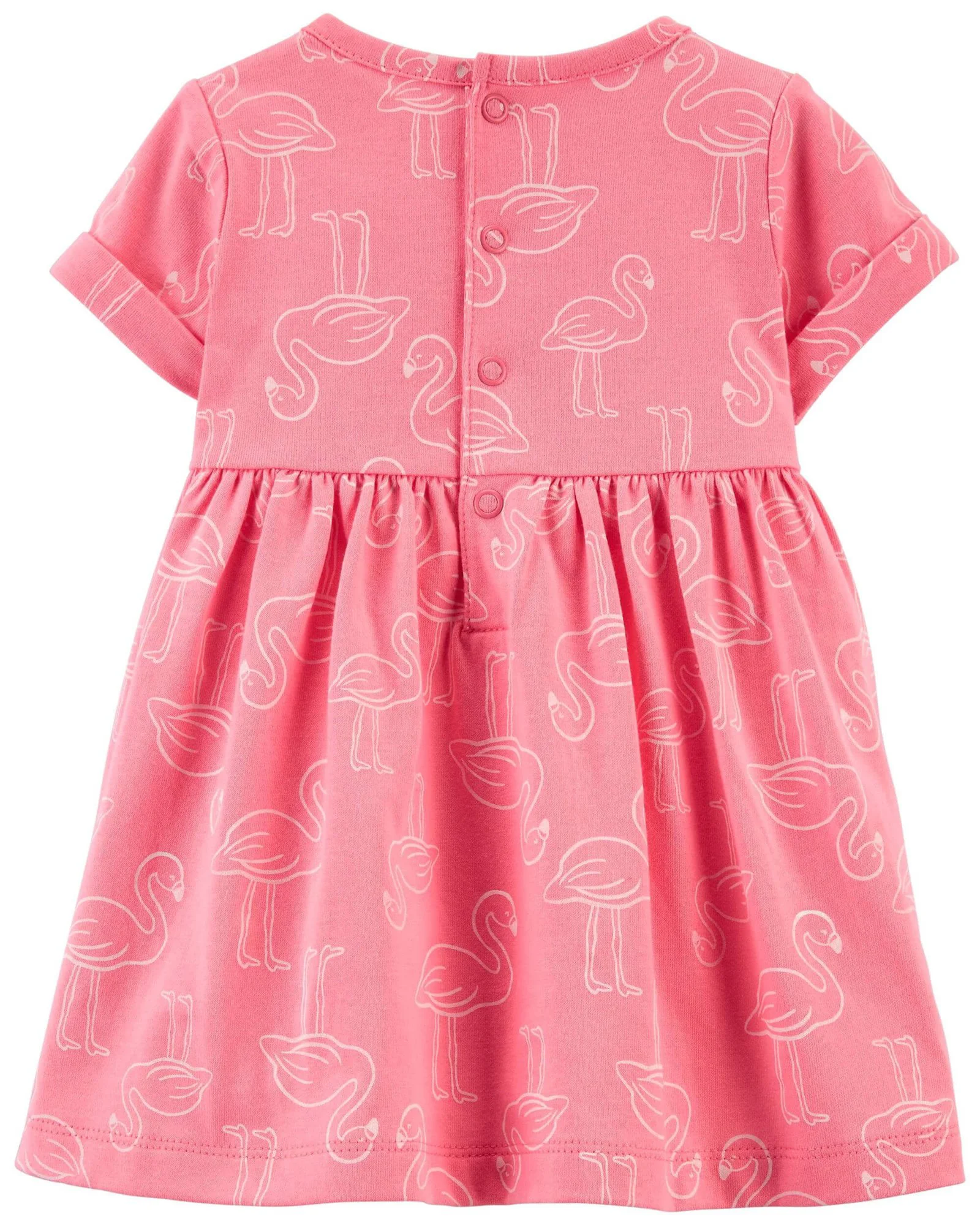 Carter's Set 2 piese Salopeta si rochita Flamingo foto