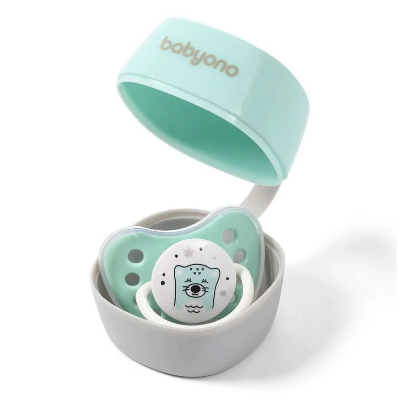 Cutie pentru suzeta BabyOno Natural Nursing Menta foto