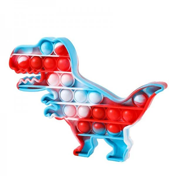 Jucarie Pop It & Flip It Dinozaur multicolor foto