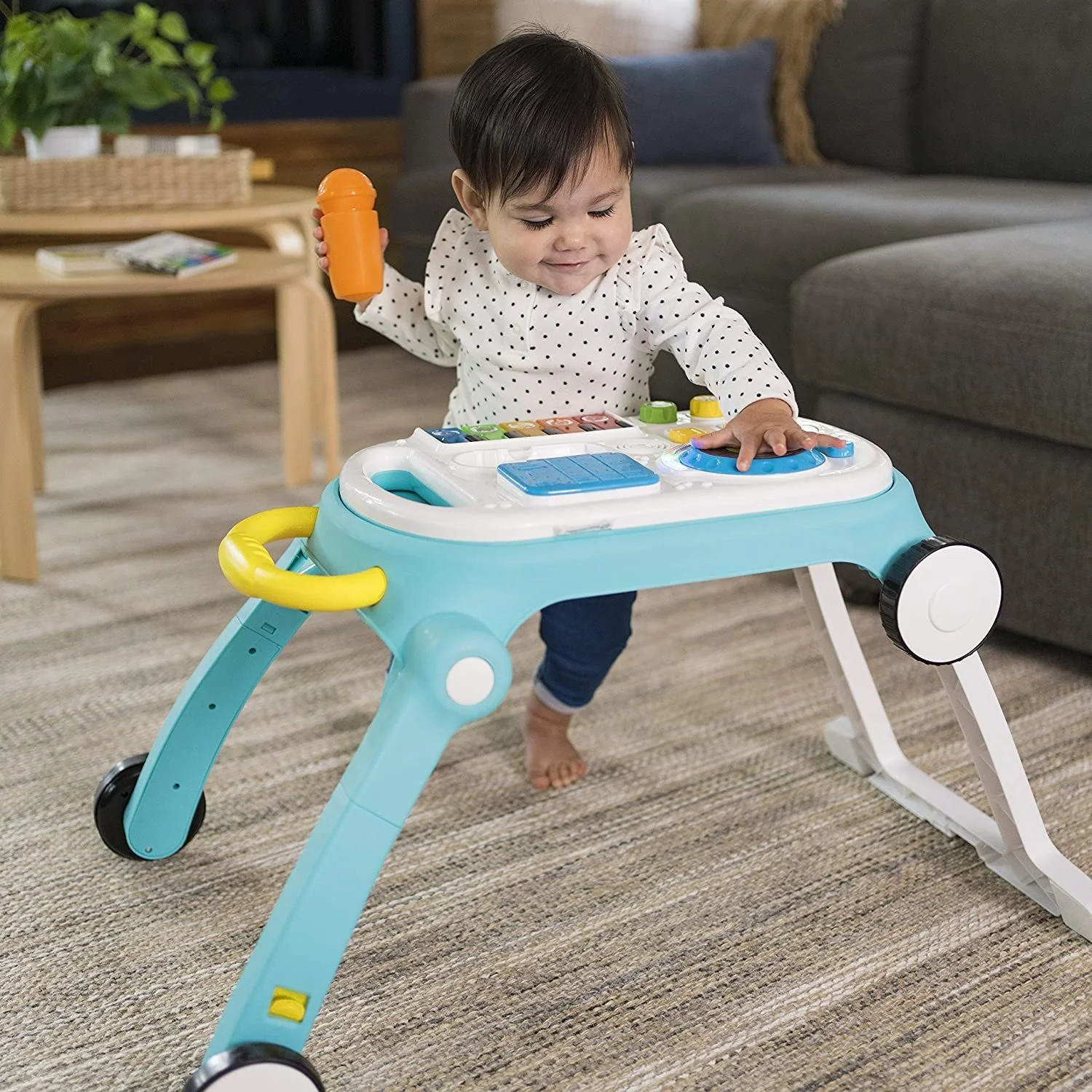 Centru de activitati 4 in 1 Baby Einstein Mix & Roll