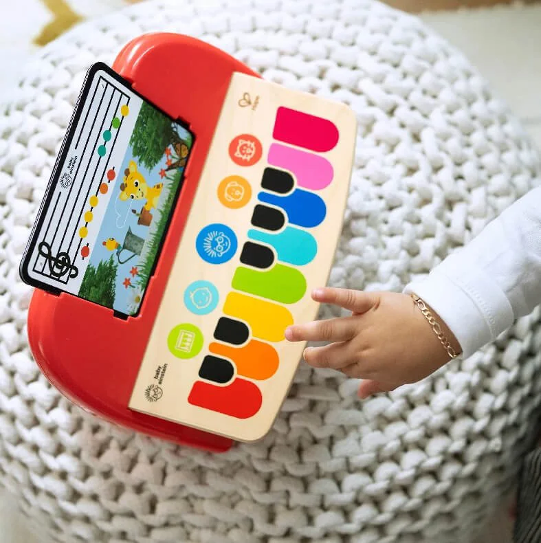 Игрушка деревянная музыкальная Hape & Baby Einstein Cal’s First Melodies Magic Touch Piano