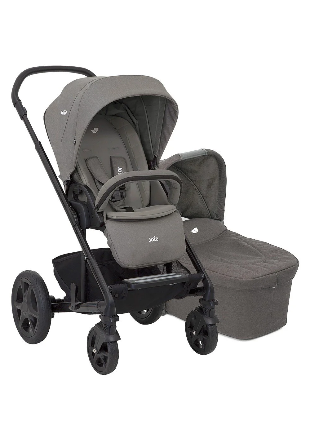 Многофункциональная коляска 2 в 1 Joie Chrome Foggy Gray