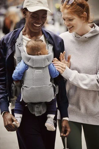 Marsupiu anatomic BabyBjorn Move Grey, 3D Mesh