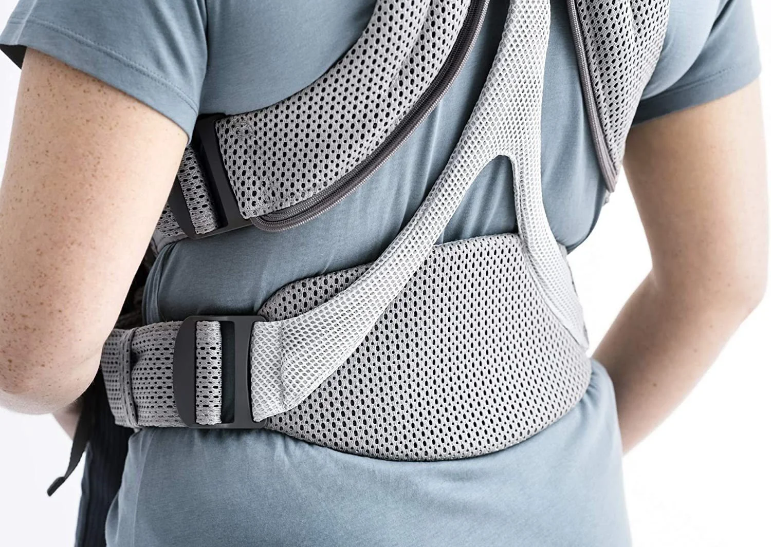 Marsupiu anatomic BabyBjorn Move Grey, 3D Mesh