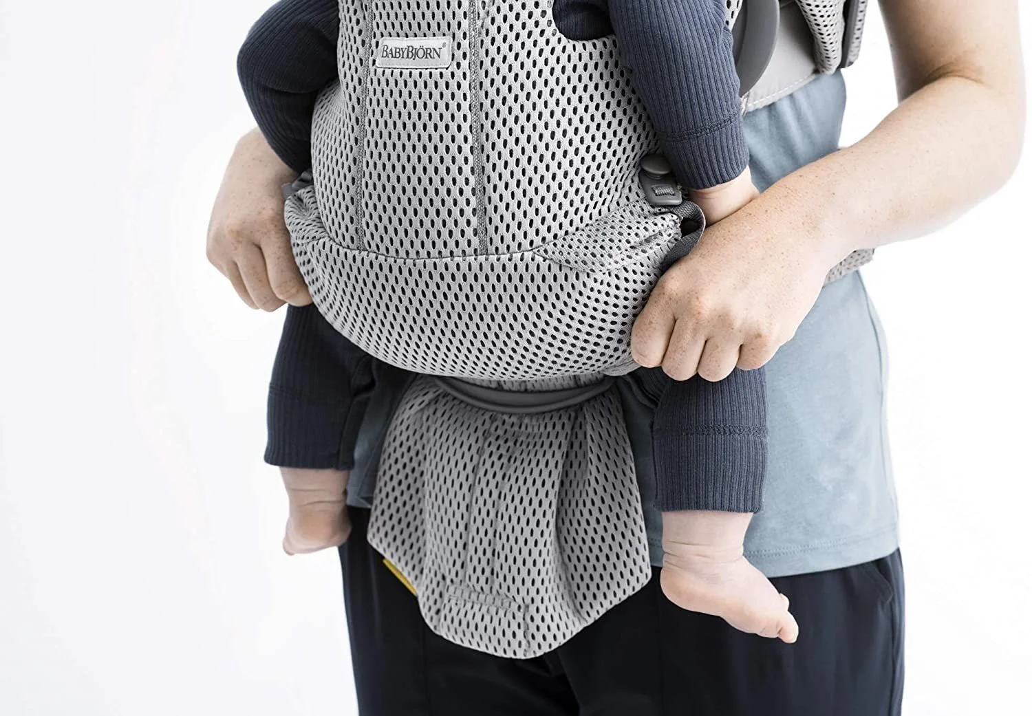 Marsupiu anatomic BabyBjorn Move Grey, 3D Mesh