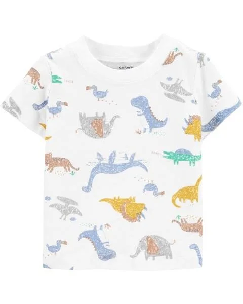 Carter's Set 2 piese Tricou si salopeta Dinozaur foto