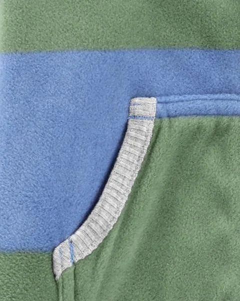 Carter's Salopeta fleece cu dungi foto