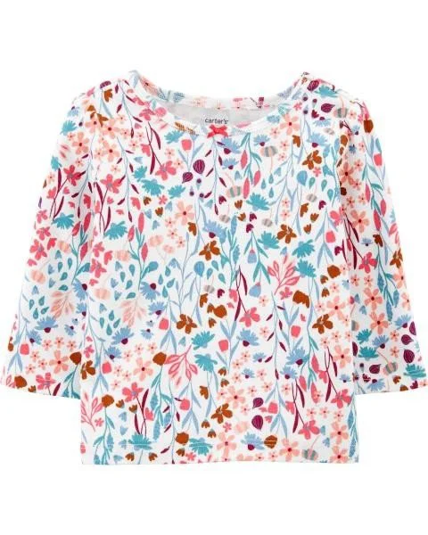 Carter's Set 2 piese Bluza si salopeta Flori foto